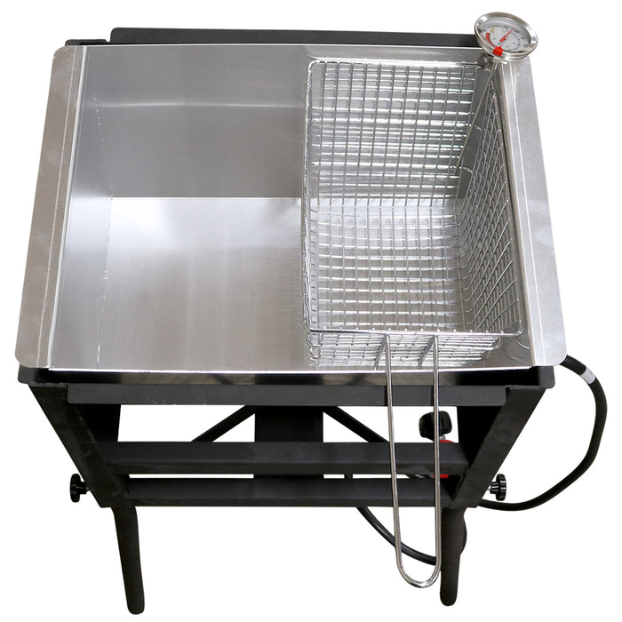 1 BURNER FRYER W/ 2 BASKETS,