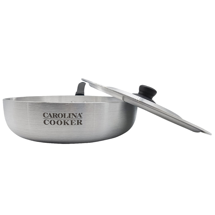 10" FRY PAN W/ POUR SPOUT & LID