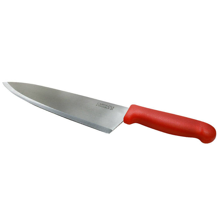 10" CHEF'S KNIFE W/ RED HNDL