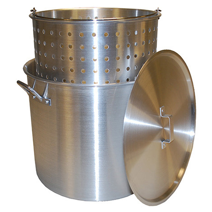 100QT STOCK POT W/ LID & BASKET