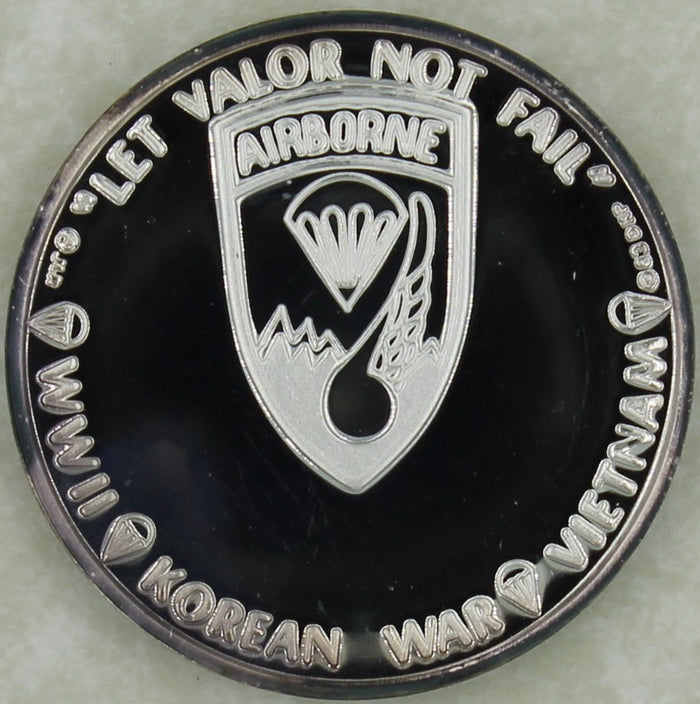101st Airborne Division 187th Infantry Rakkasans Fine Silver ser# 41 Army Challenge Coin