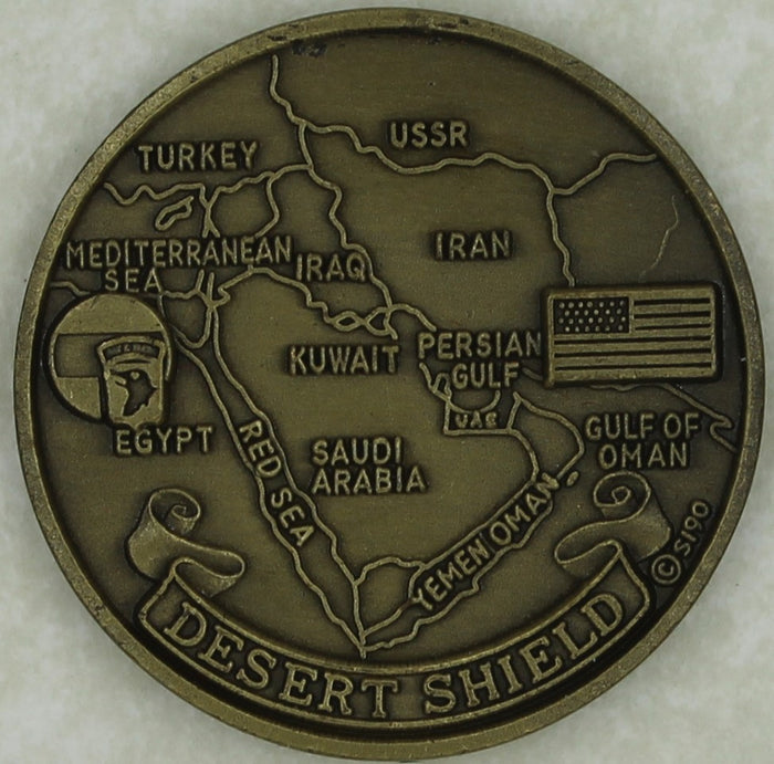 101st Airborne Division Desert Shield Army Challenge Coin