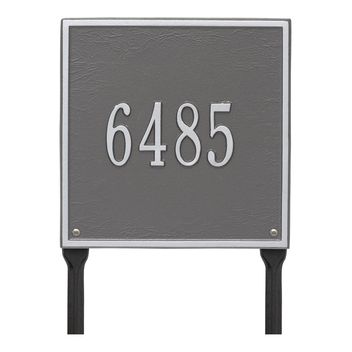 One Line Plaque / PS - Pewter/Silver Letters