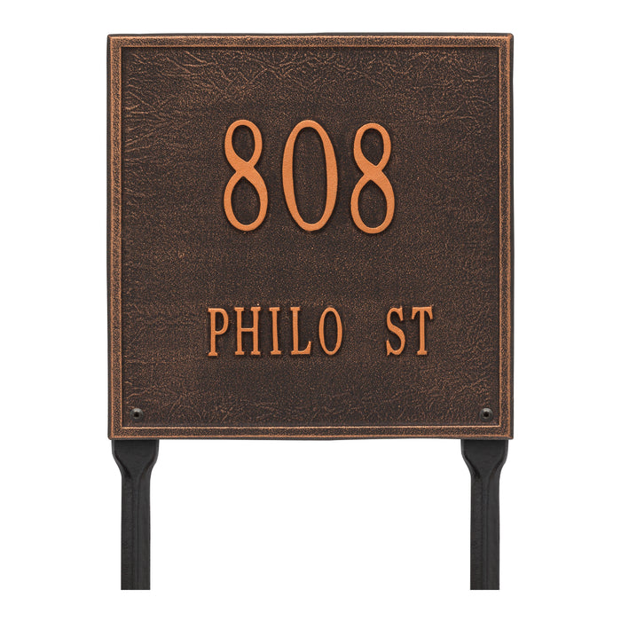 Two Line Plaque / OB - Oil-Rubbed Bronze