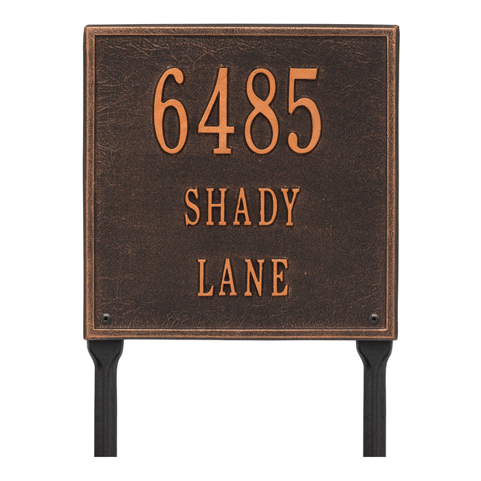 Three Line Plaque / OB - Oil-Rubbed Bronze