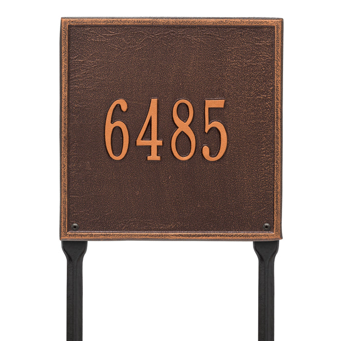 11" Square Lawn Address Plaque