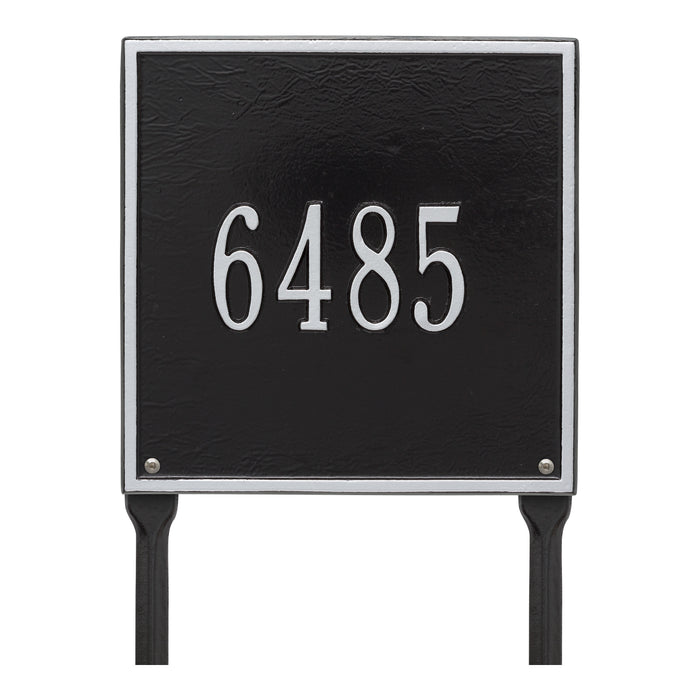 11" Square Lawn Address Plaque