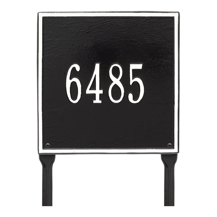 11" Square Lawn Address Plaque