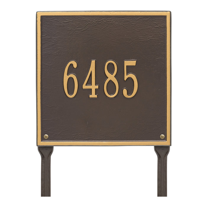 One Line Plaque / OG - Bronze/Gold Letters