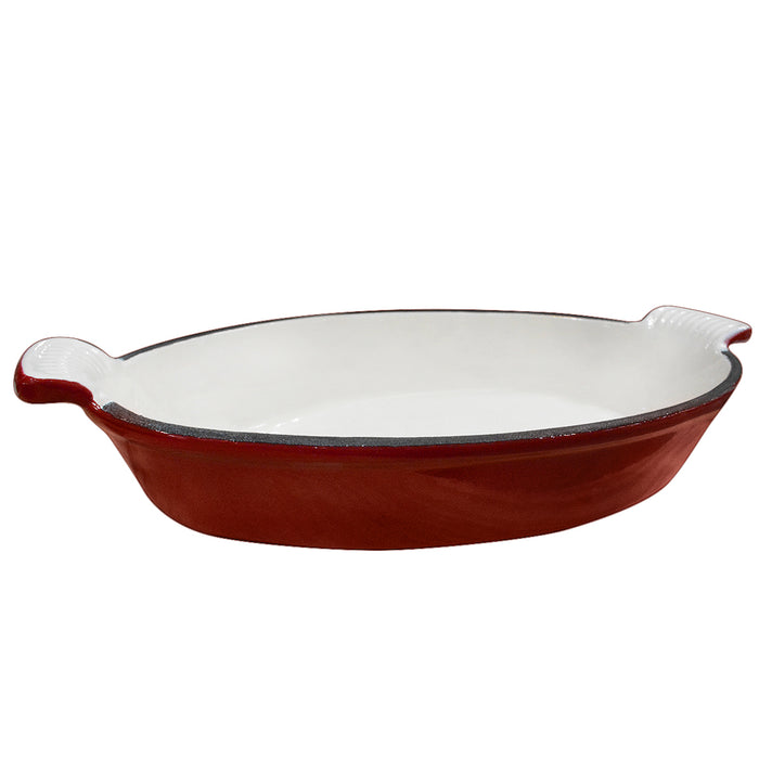 L OVAL CAST IRON BAKING DISH