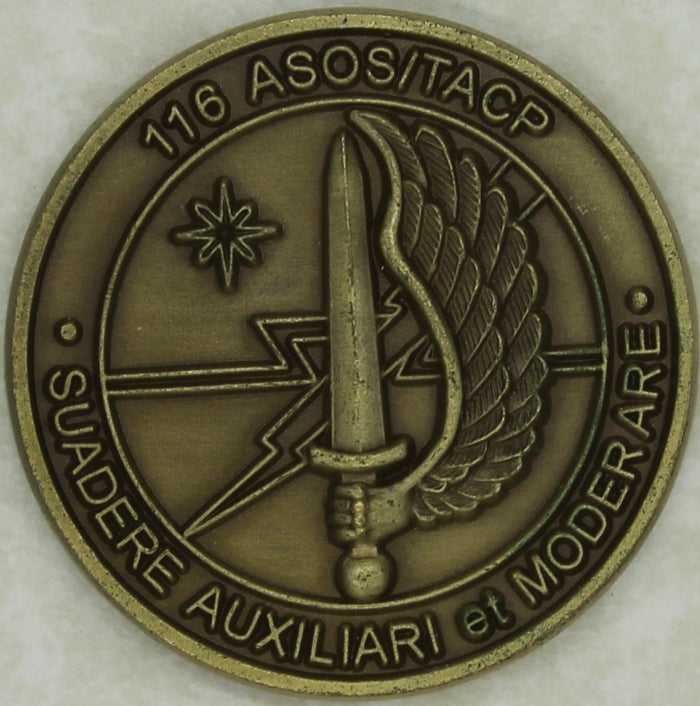 116th Air Support Operation Sq ASOS/TACP Air Force Challenge Coin