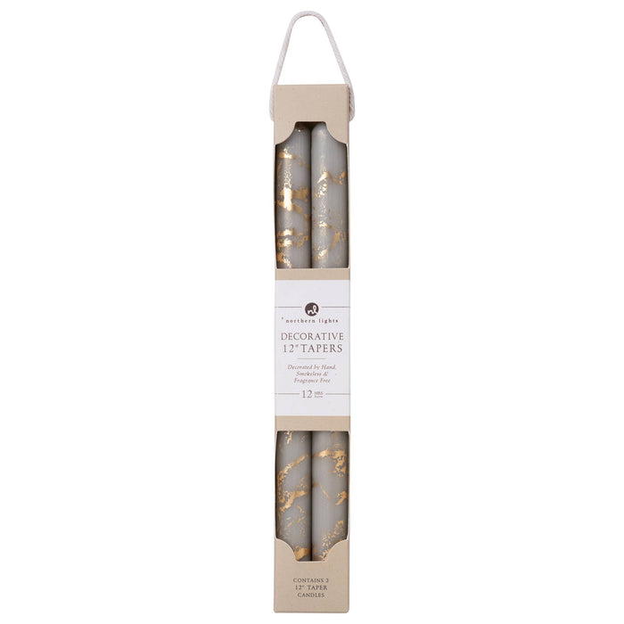 12" Decorative Taper Candles 2pk