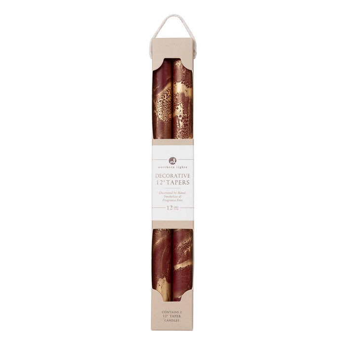 12" Decorative Taper Candles 2pk