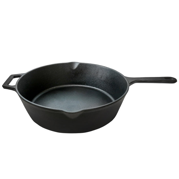 12" CAST IRON DEEP SKILLET W/