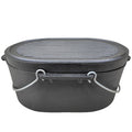 12QT OVALCAST IRON ROASTER W/