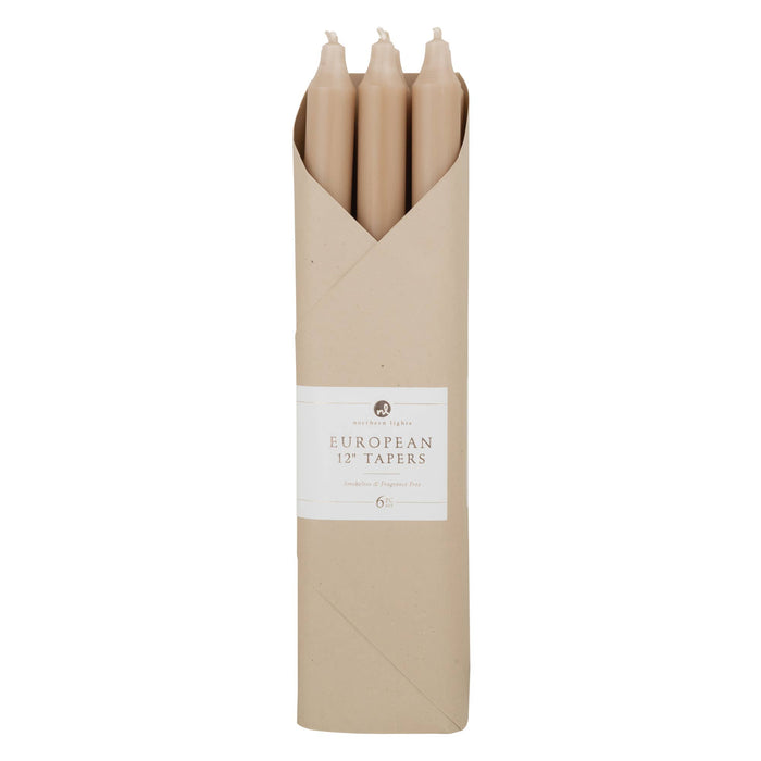 12" Taper Candles - 6pk Pack