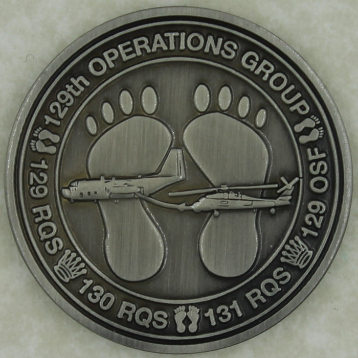 129th Operations Group 129/130/131 Rescue Squadrons Air Force Challenge Coin