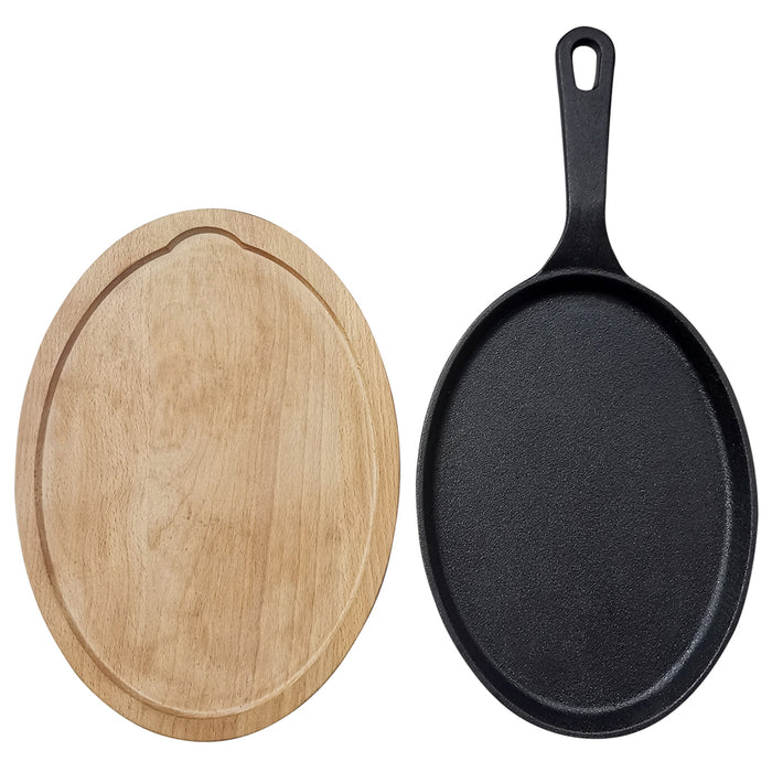 9.5" RND CAST IRON FAJITA PAN