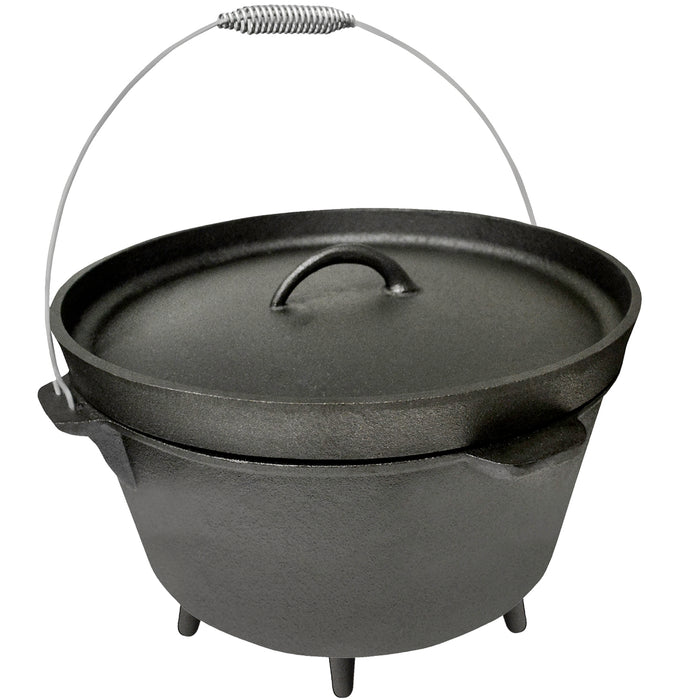 16QT CAST IRON DUTCH OVEN W/ LID