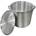 160QT STOCK POT W/ LID ALUM