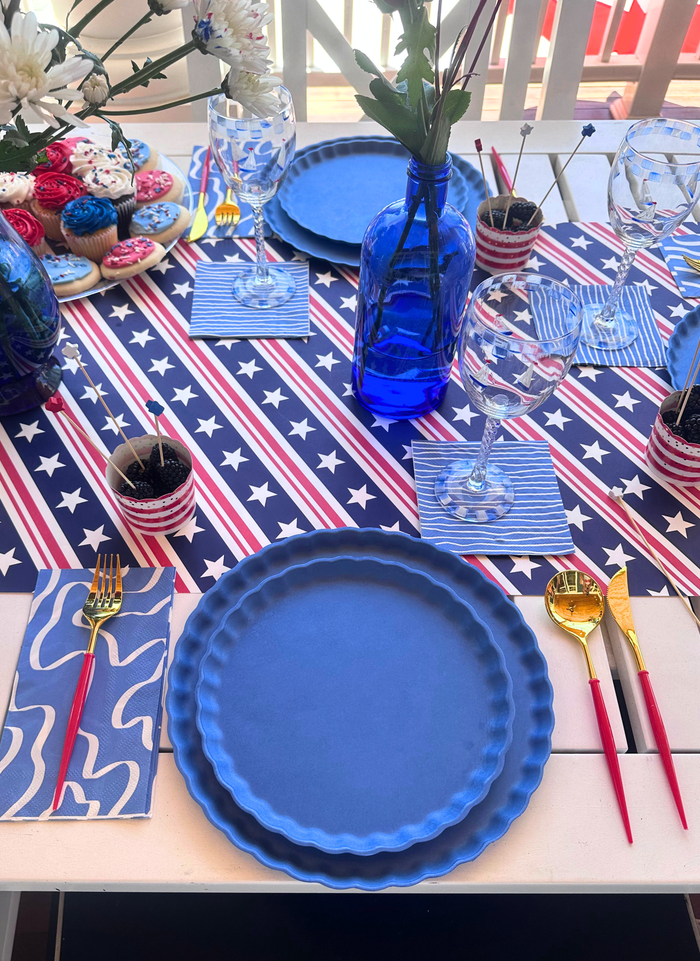 4th of July Table for 16+: French Blue