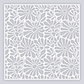 Abstract Floral Full Clay Stencil