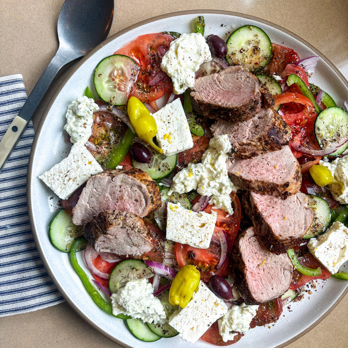 Aegean Pork Tenderloin with Greek Village Salad Recipe Kit