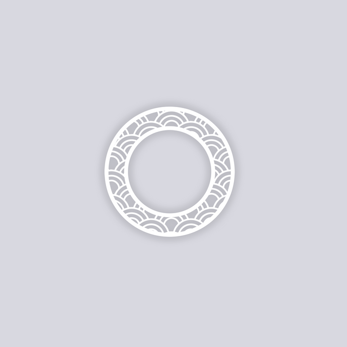 Arches Circle Rim Clay Stencil