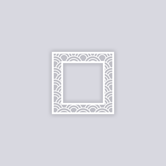 Arches Square Rim Clay Stencil