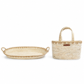Avery Row - Baby Changing Bundle- Maize Changing Basket & Nappy Caddy - Mabel & Fox