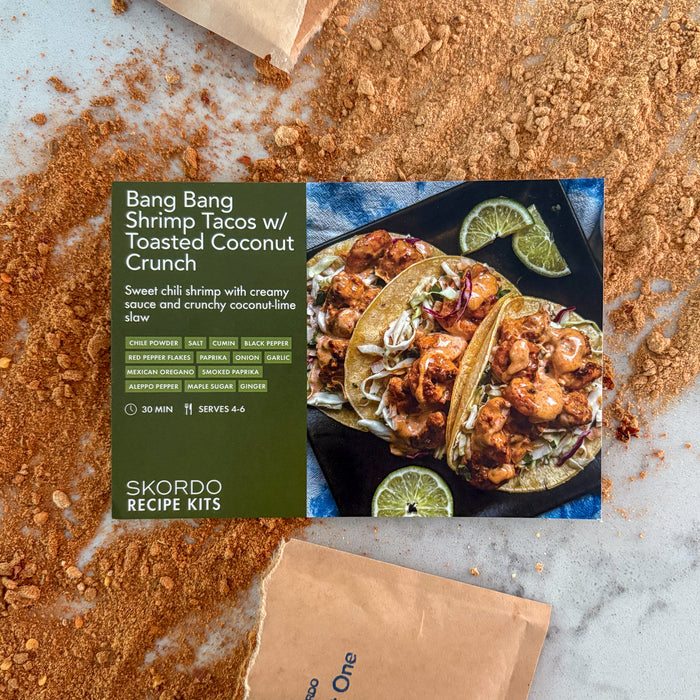 Bang Bang Shrimp Tacos with Toasted Coconut Crunch Recipe Kit