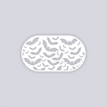 Bats Rounded Rectangle Face Clay Stencil
