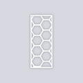 Beehive Rectangle Face Clay Stencil
