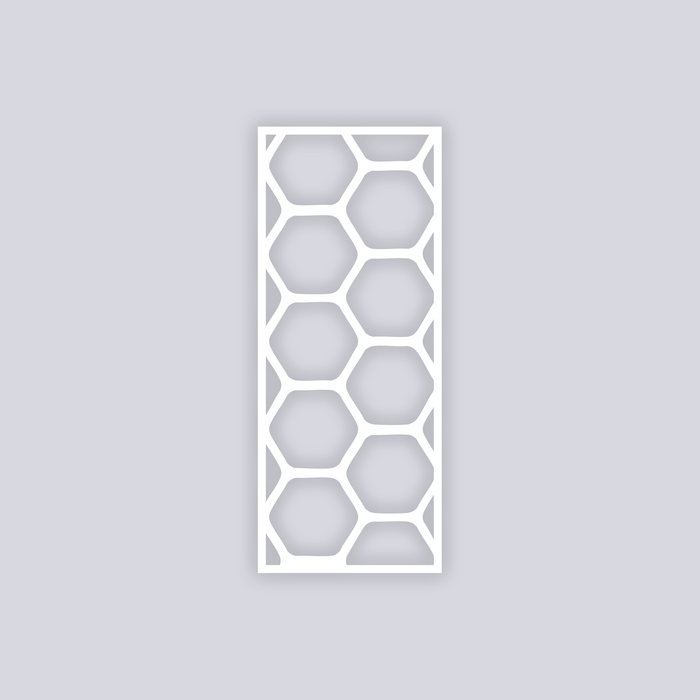 Beehive Rectangle Face Clay Stencil