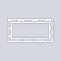 Beehive Rectangle Rim Clay Stencil