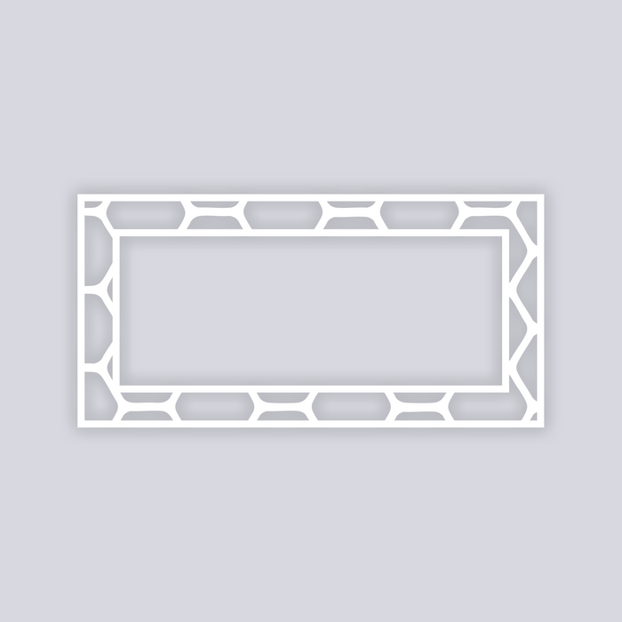 Beehive Rectangle Rim Clay Stencil