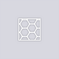 Beehive Square Clay Stencil