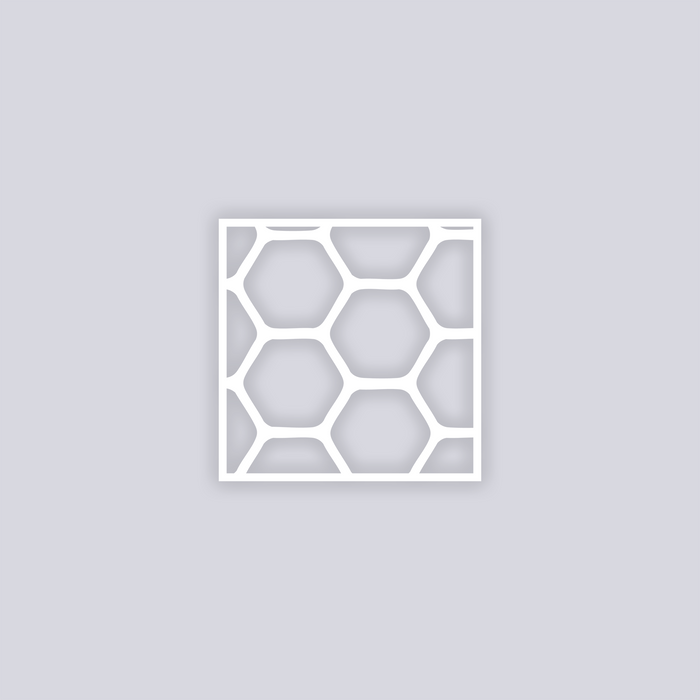 Beehive Square Clay Stencil