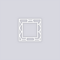 Beehive Square Rim Clay Stencil