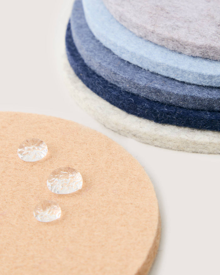 Bierfilzl Merino Wool Round Coaster | 6 Pack | Social Club