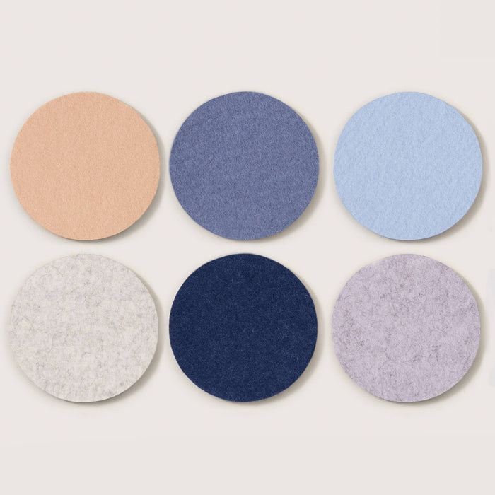 Bierfilzl Merino Wool Round Coaster | 6 Pack | Social Club