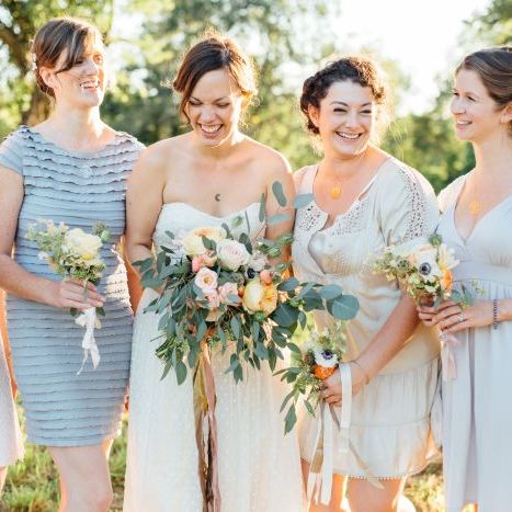 Blush and Apricot Rustic Autumn Wedding