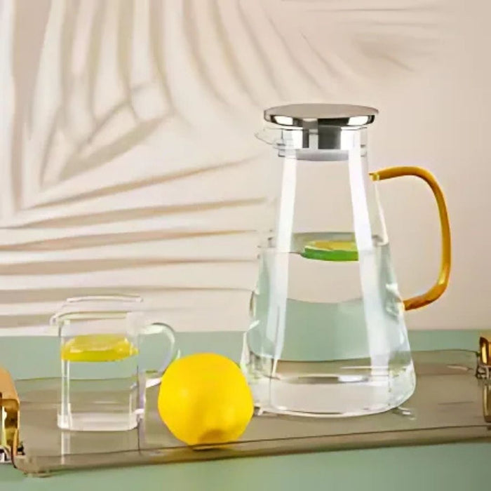 Borosilicate Glass Kettle with Gold Handle - 1.8l