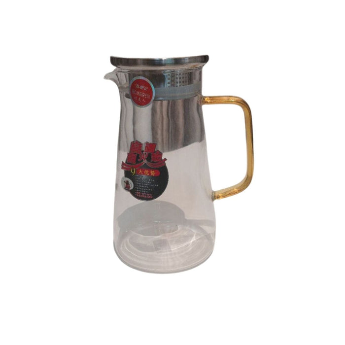 Borosilicate Glass Kettle with Gold Handle - 1.8l