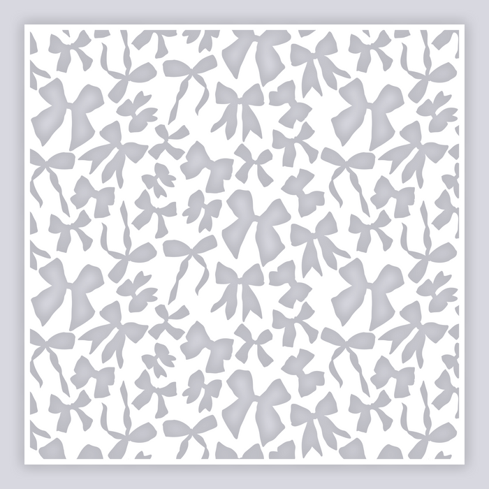 Bows Full Clay Stencil