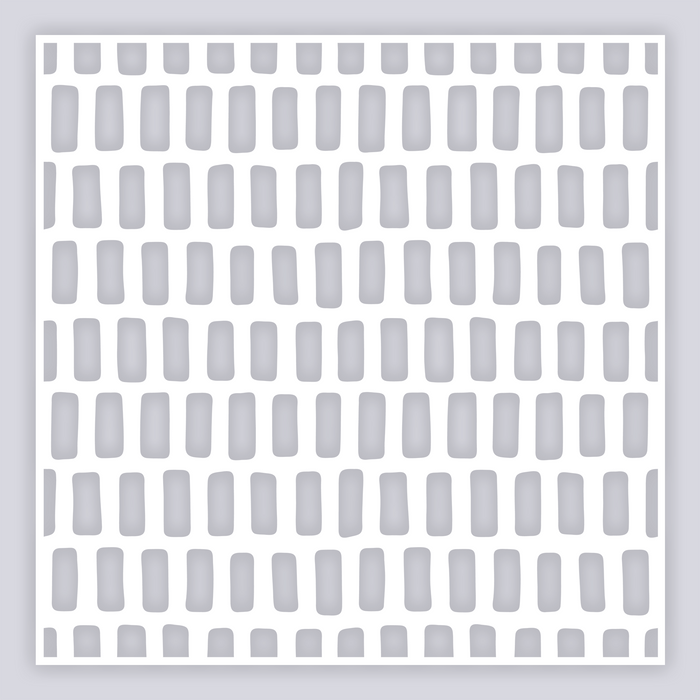 Brick Grid Full Clay Stencil