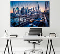 Brooklyn Bridge City View Wall Art Decor Frame Canvas Printing-1Panel