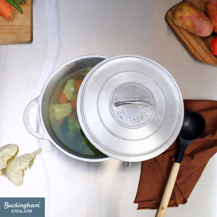 Buckingham Aluminium Set of 3 Dutch Pots Casseroles