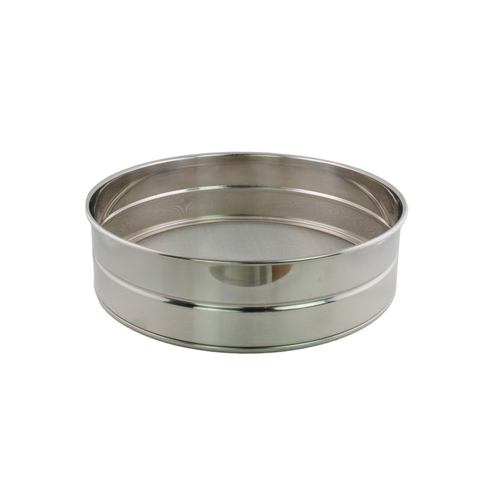 Buckingham Commercial Stainless Steel Premium 40 Mesh Drum Sieve.