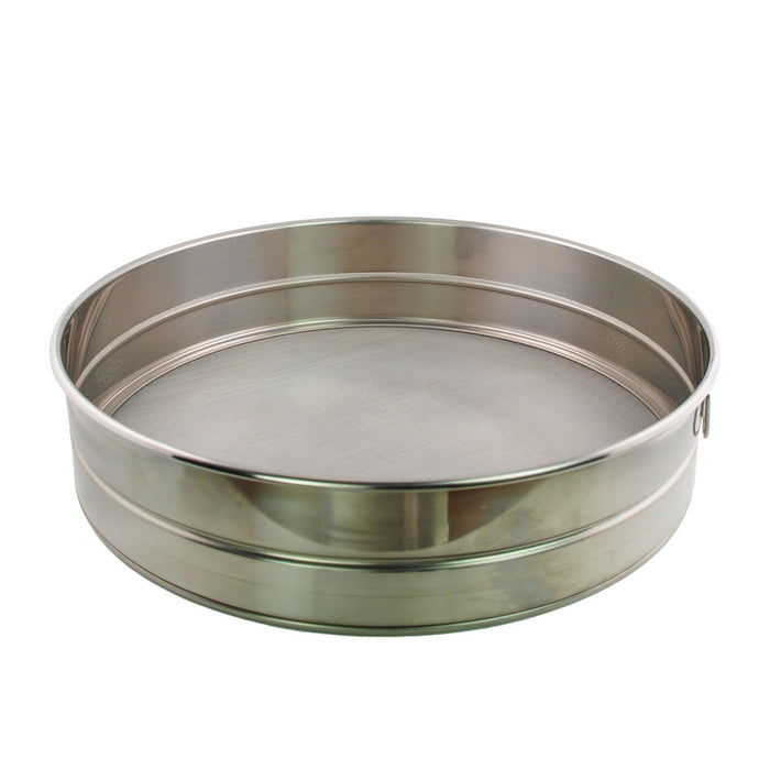 Buckingham Commercial Stainless Steel Premium 40 Mesh Drum Sieve.